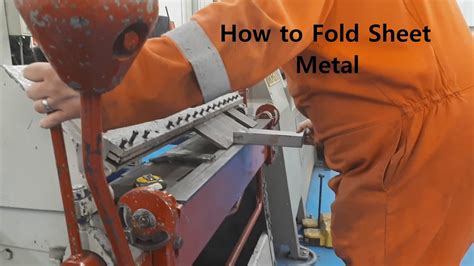 how to unfold half-fold metal box|how to fold sheet metal box.